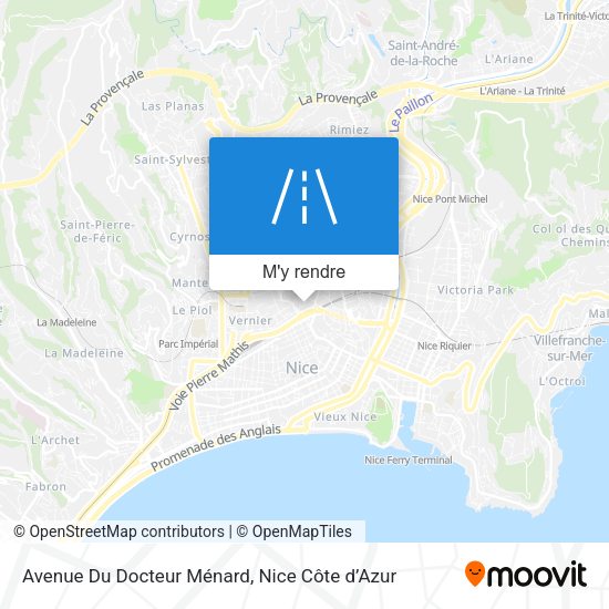 Avenue Du Docteur Ménard plan