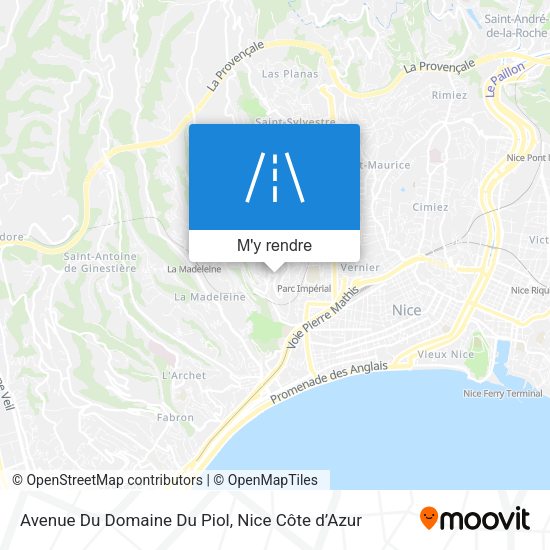 Avenue Du Domaine Du Piol plan