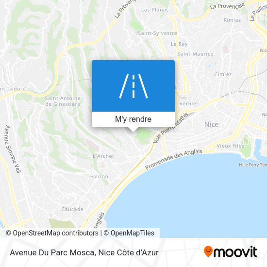 Avenue Du Parc Mosca plan