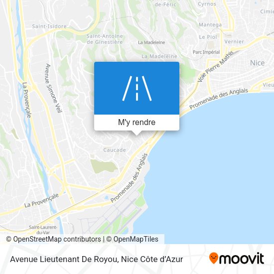 Avenue Lieutenant De Royou plan