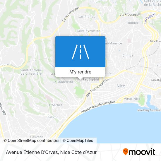 Avenue Étienne D'Orves plan