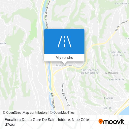Escaliers De La Gare De Saint-Isidore plan