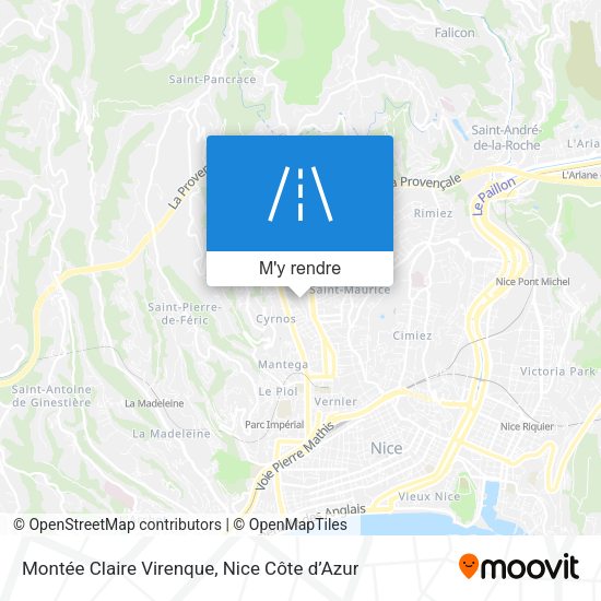 Montée Claire Virenque plan