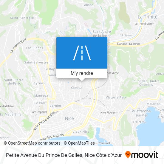 Petite Avenue Du Prince De Galles plan