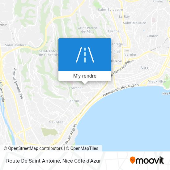 Route De Saint-Antoine plan