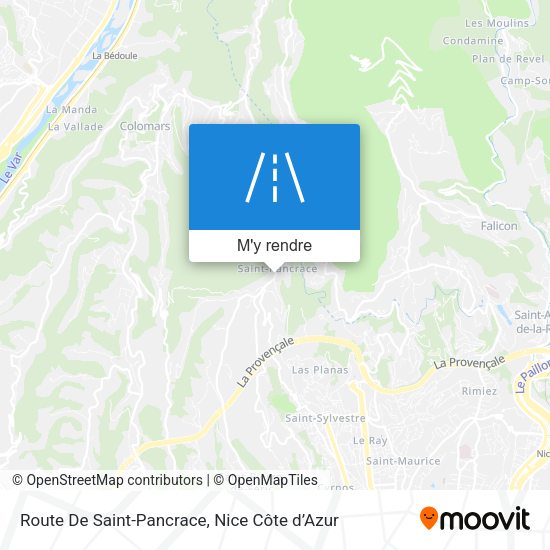 Route De Saint-Pancrace plan