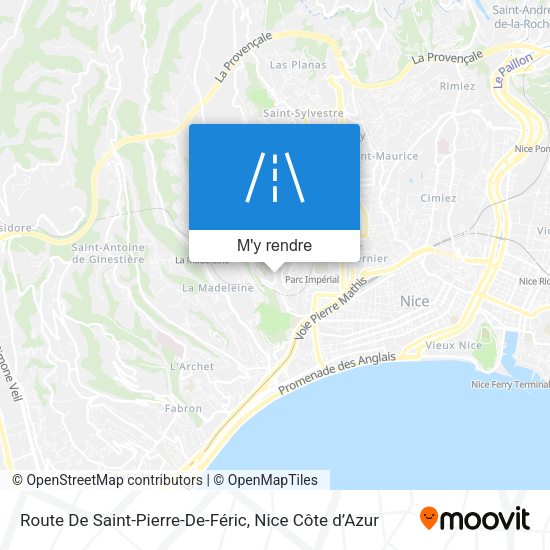 Route De Saint-Pierre-De-Féric plan