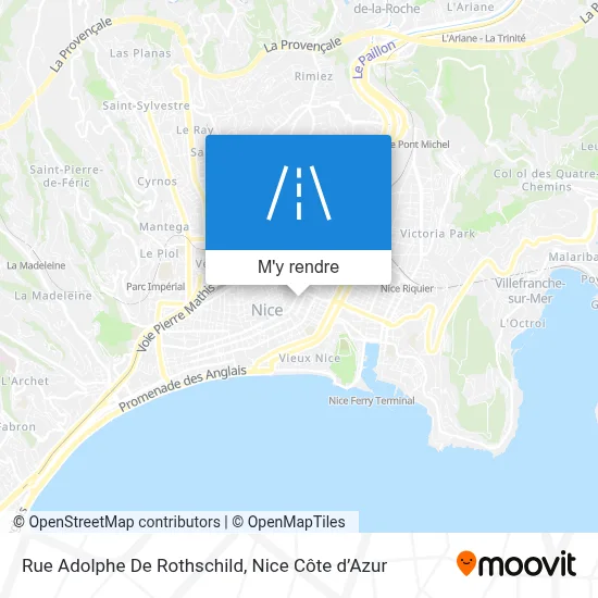 Rue Adolphe De Rothschild plan
