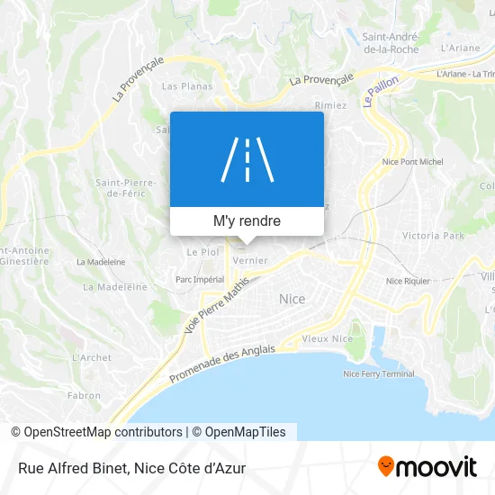 Rue Alfred Binet plan