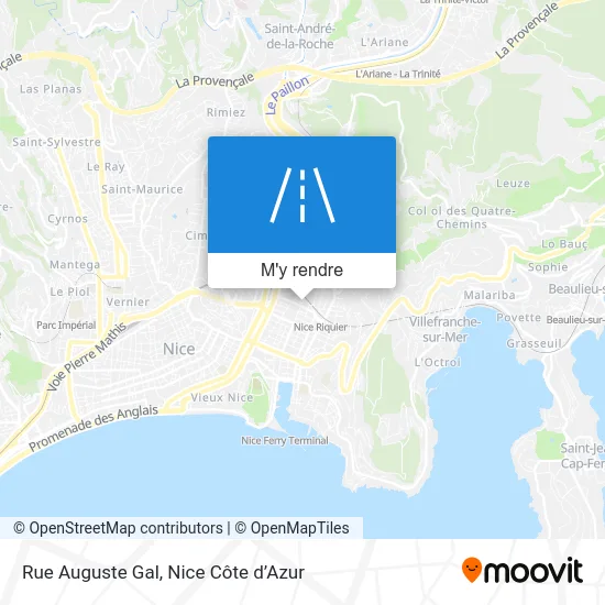 Rue Auguste Gal plan