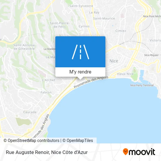 Rue Auguste Renoir plan