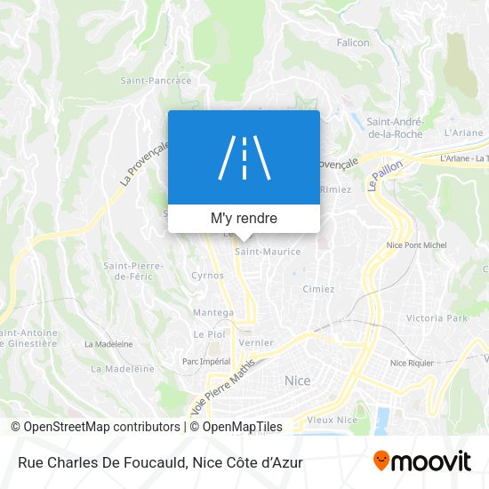 Rue Charles De Foucauld plan