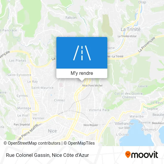 Rue Colonel Gassin plan