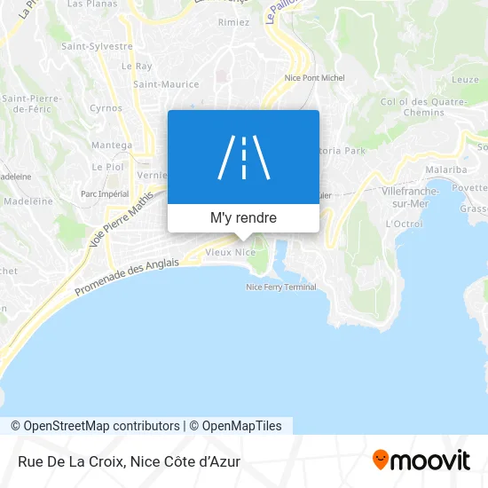 Rue De La Croix plan