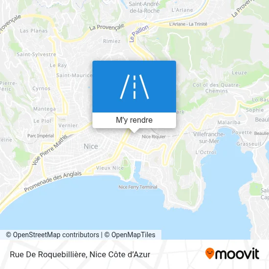 Rue De Roquebillière plan