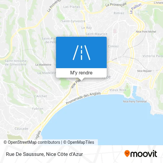 Rue De Saussure plan