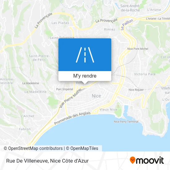 Rue De Villeneuve plan