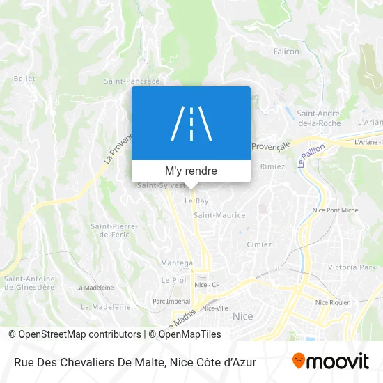 Rue Des Chevaliers De Malte plan