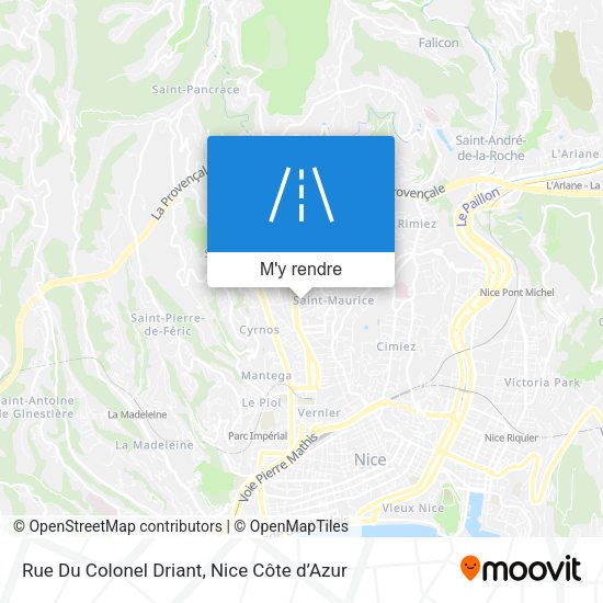 Rue Du Colonel Driant plan