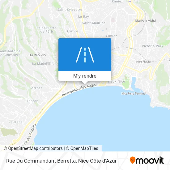 Rue Du Commandant Berretta plan