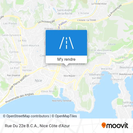 Rue Du 22e B.C.A. plan