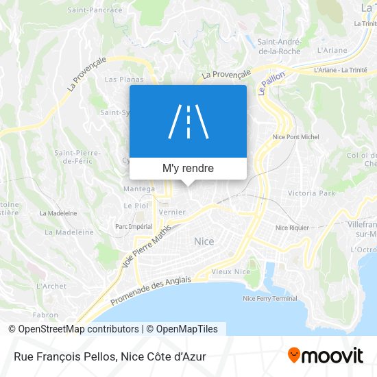 Rue François Pellos plan