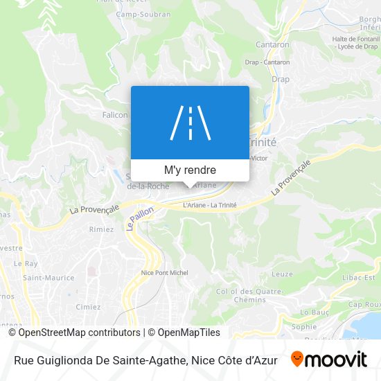 Rue Guiglionda De Sainte-Agathe plan
