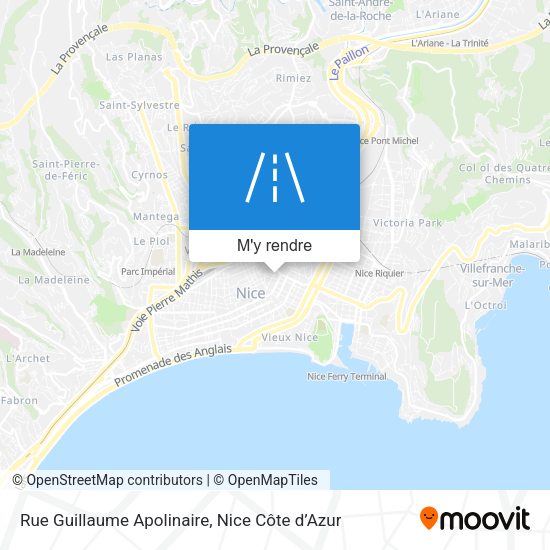 Rue Guillaume Apolinaire plan
