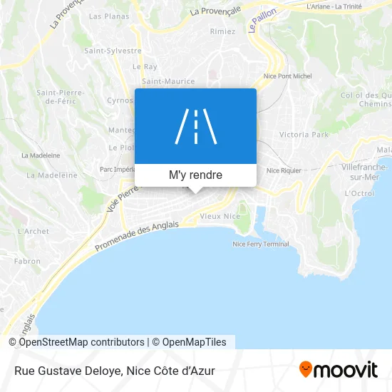 Rue Gustave Deloye plan