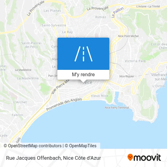 Rue Jacques Offenbach plan
