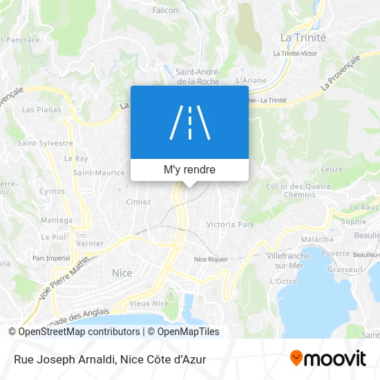 Rue Joseph Arnaldi plan