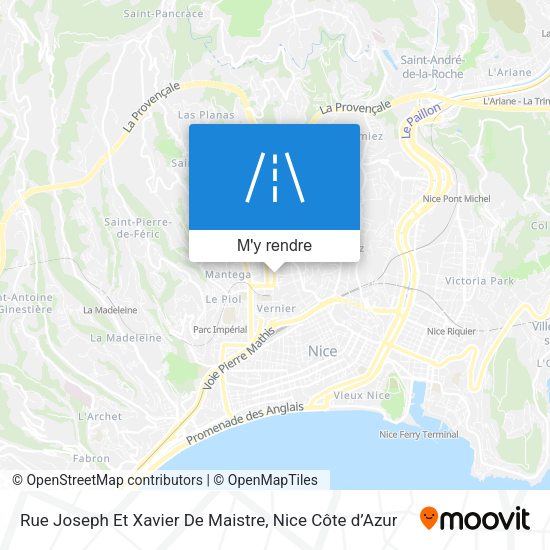 Rue Joseph Et Xavier De Maistre plan