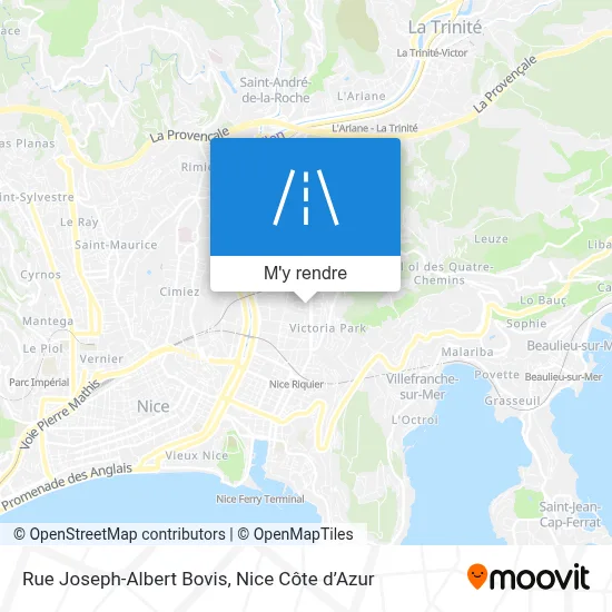 Rue Joseph-Albert Bovis plan