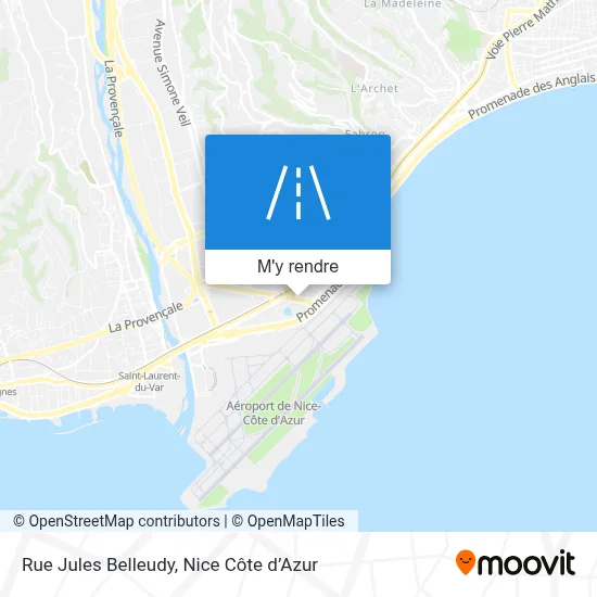 Rue Jules Belleudy plan