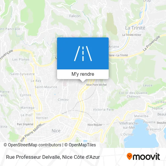 Rue Professeur Delvalle plan