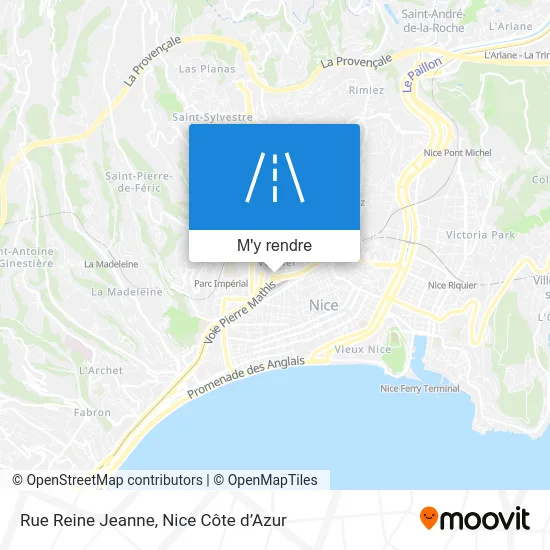 Rue Reine Jeanne plan