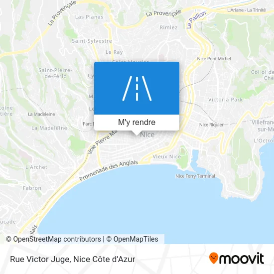 Rue Victor Juge plan