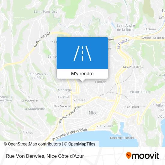 Rue Von Derwies plan