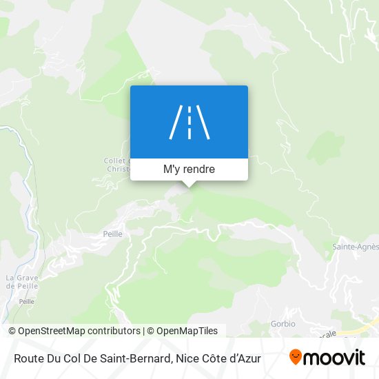 Route Du Col De Saint-Bernard plan