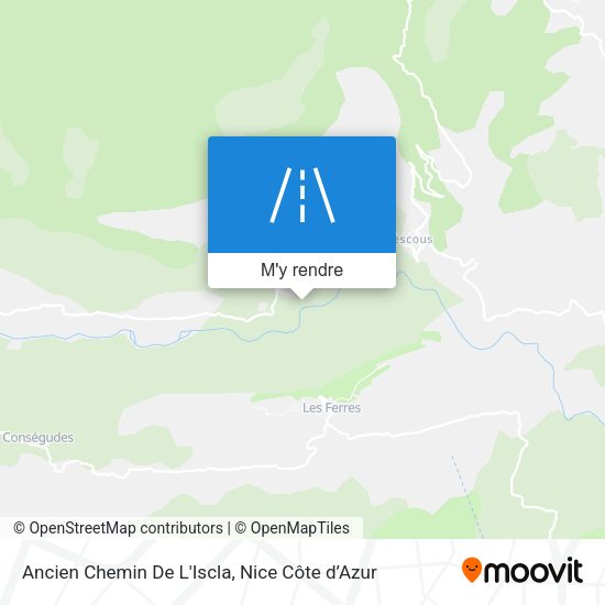 Ancien Chemin De L'Iscla plan