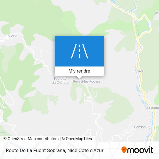 Route De La Fuont Sobrana plan