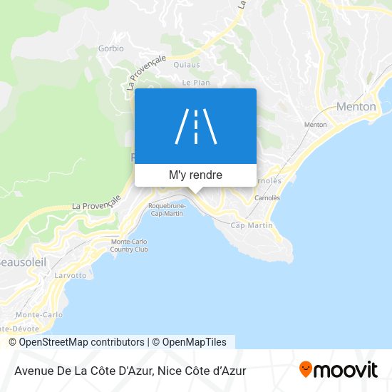 Avenue De La Côte D'Azur plan