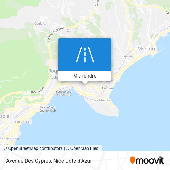 Avenue Des Cyprès plan