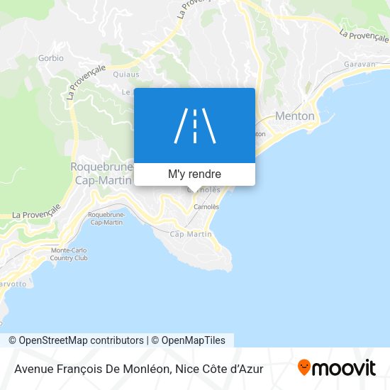 Avenue François De Monléon plan
