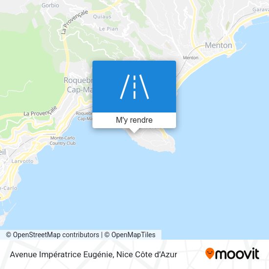Avenue Impératrice Eugénie plan