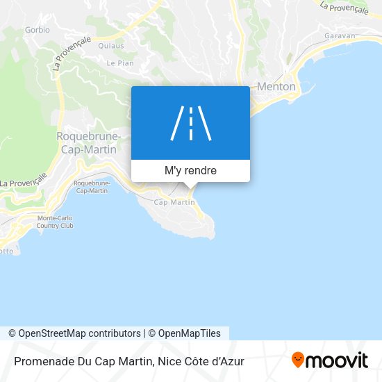 Promenade Du Cap Martin plan