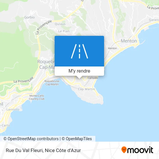 Rue Du Val Fleuri plan