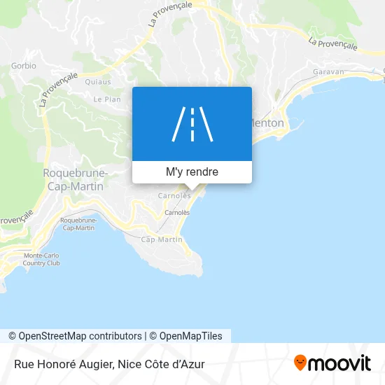 Rue Honoré Augier plan