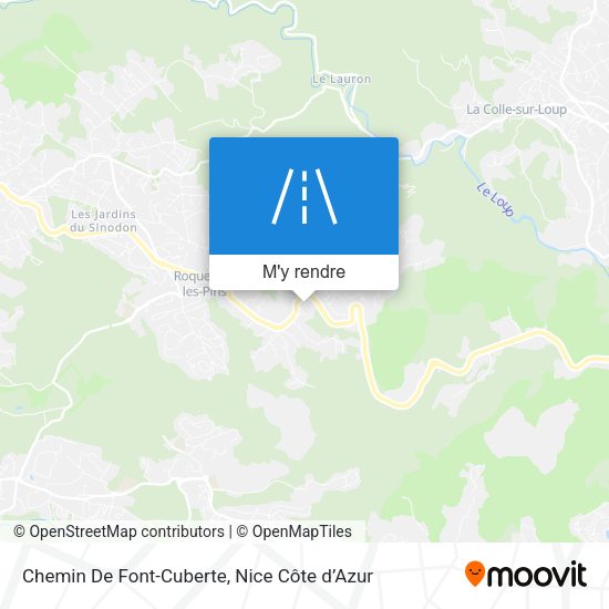 Chemin De Font-Cuberte plan