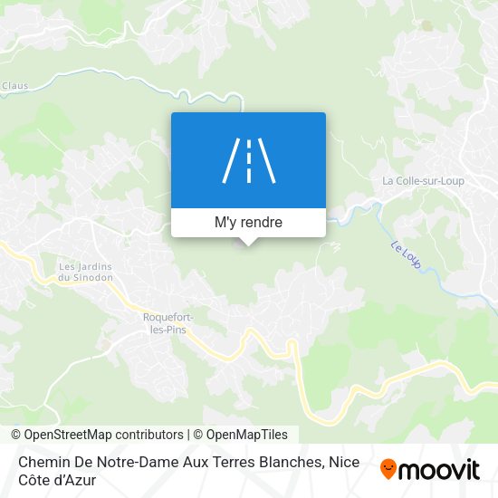 Chemin De Notre-Dame Aux Terres Blanches plan